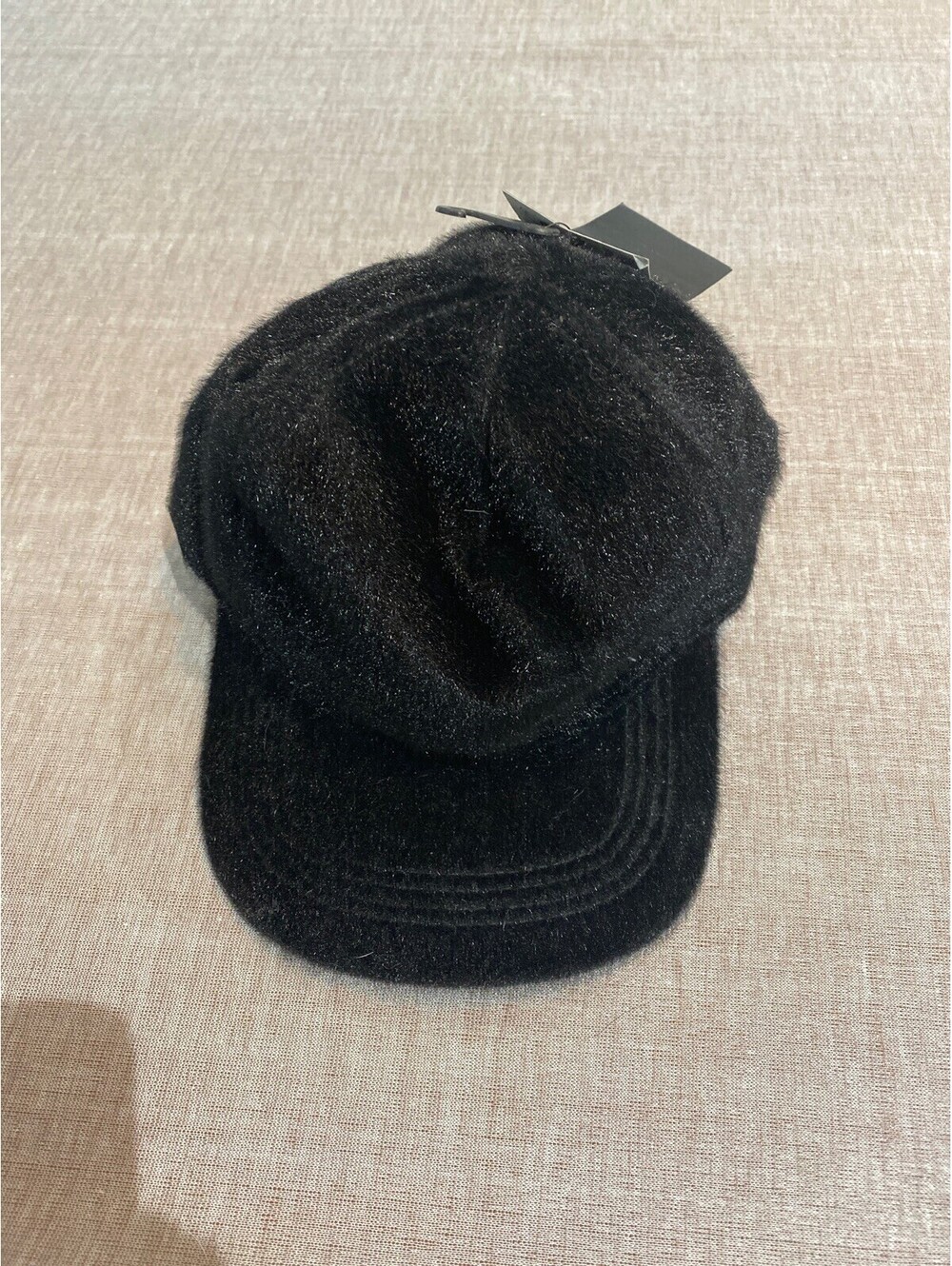 ZARA NEW FAUX FUR BASEBALL HAT RARE! SOLDOUT
